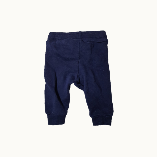 π Classic Comfort: H&M Basic Organic Cotton Navy Joggers (2-4M) π - Image 2