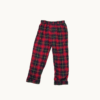 pantalon pyjama flanelle enfant ovs tartan rouge tunisie