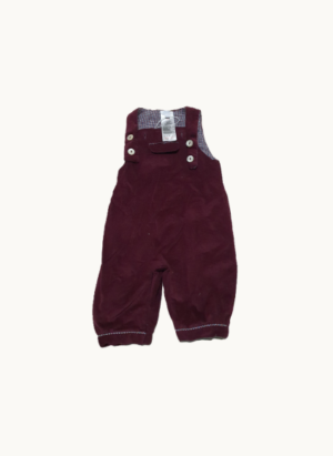 Salopette violette Jacadi Paris pour bébé de 6 mois en velours côtelé